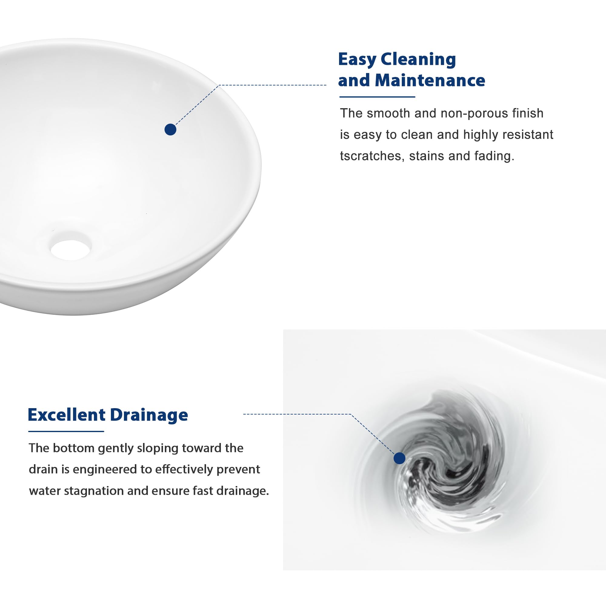 Sarlai 16'' x 16'' Modern White Ceramic Vessel Bathroom Sink