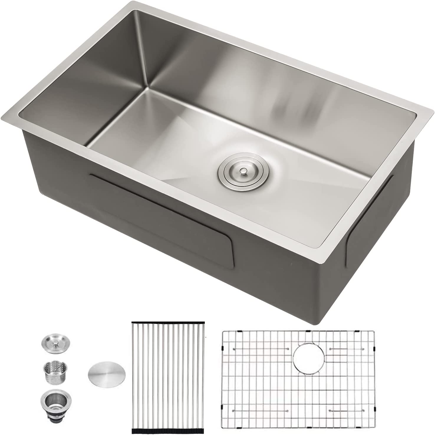 Sarlai Undermount Single Bowl Stainless Steel Kitchen Sink