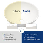 Sarlai 16'' x 16'' Modern White Ceramic Vessel Bathroom Sink