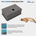 Sarlai 26in Undermount Single Bowl Stainless Steel Kitchen Sink