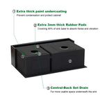 Sarlai 33'' Double Bowl 60/40 Gunmetal Black Apron Front Stainless Steel Farmhouse Sink