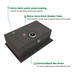 Sarlai 33'' x 22'' Drop In Double Ledges Design Workstation Kitchen Sink