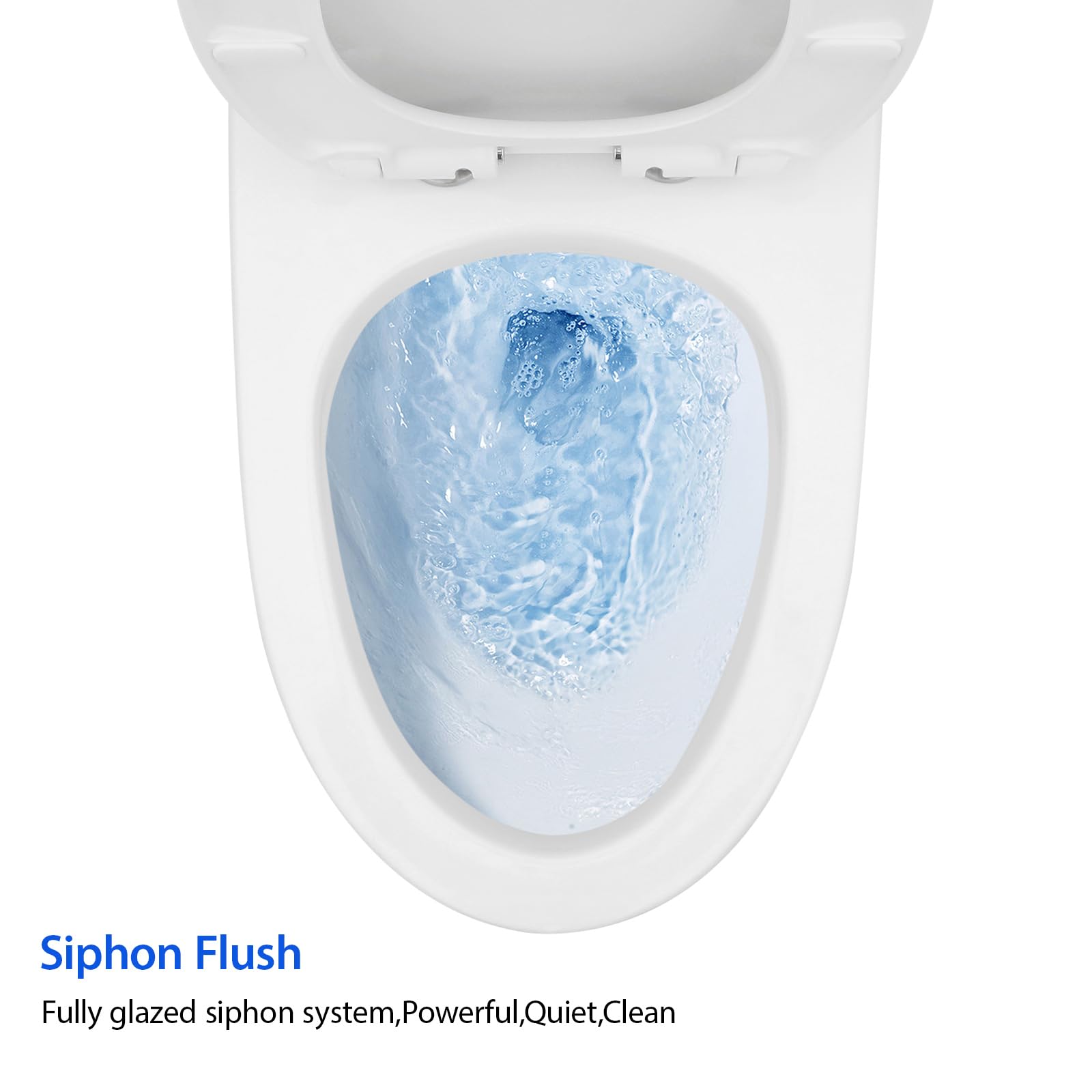 Sarlai White Elongated Modern One Piece Toilet - MTLD-0311