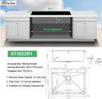 Sarlai 30'' x 22'' Stainless Steel Single Bowl Drop-In Kitchen Sink