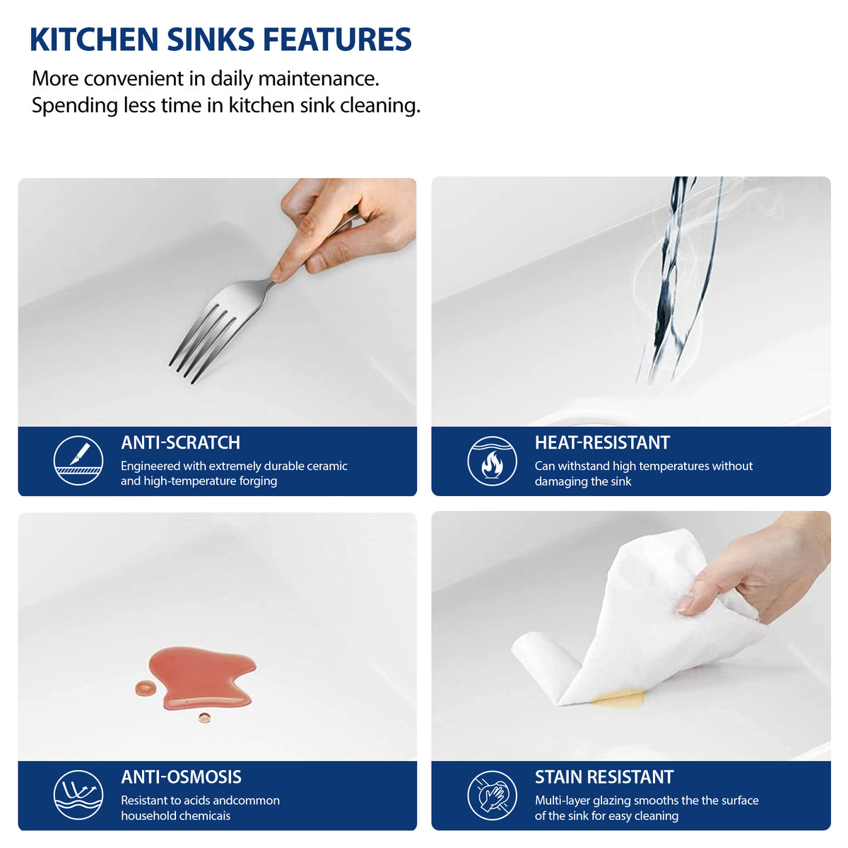 Sarlai 36''x20'' Reversible Apron Front White Fireclay Farmhouse Sink, Single Bowl Vitreous Porcelain Farm Kitchen Basin