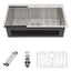 Sarlai 33in Drop In Single Bowl Stainless Steel Kitchen Sink