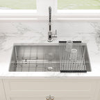 Sarlai 32'' x 19'' Stainless Steel Single Bowl Undermount Kitchen Sink