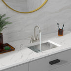 Sarlai 18'' Stainless Steel Undermount Rectangle Bathroom Sink with Drain