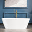 Sarlai 63 Inch Acrylic Freestanding Soaking Bathtu