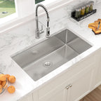 Sarlai 32'' x 19'' Stainless Steel Single Bowl Undermount Kitchen Sink