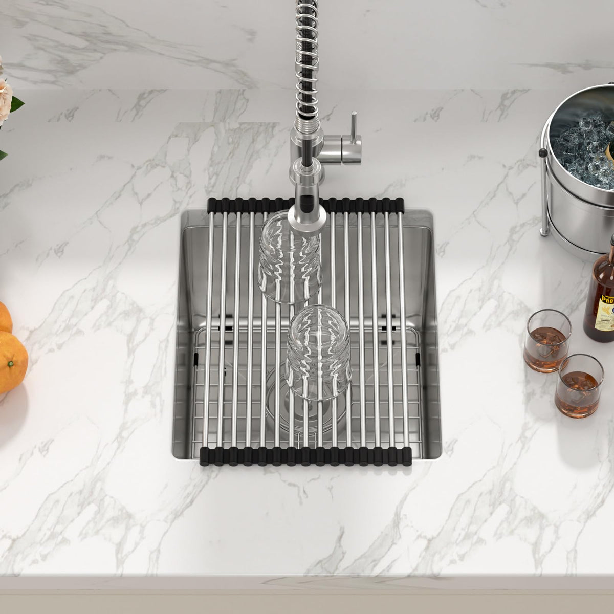 Sarlai 14'' x 18'' Stainless Steel Single Bowl Undermount Bar Sink Main image