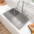 Sarlai 30'' x 22'' Stainless Steel Single Bowl Drop-In Kitchen Sink