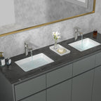 Sarlai 18'' x 14'' White Ceramic Undermount Rectangular Bathroom Sink