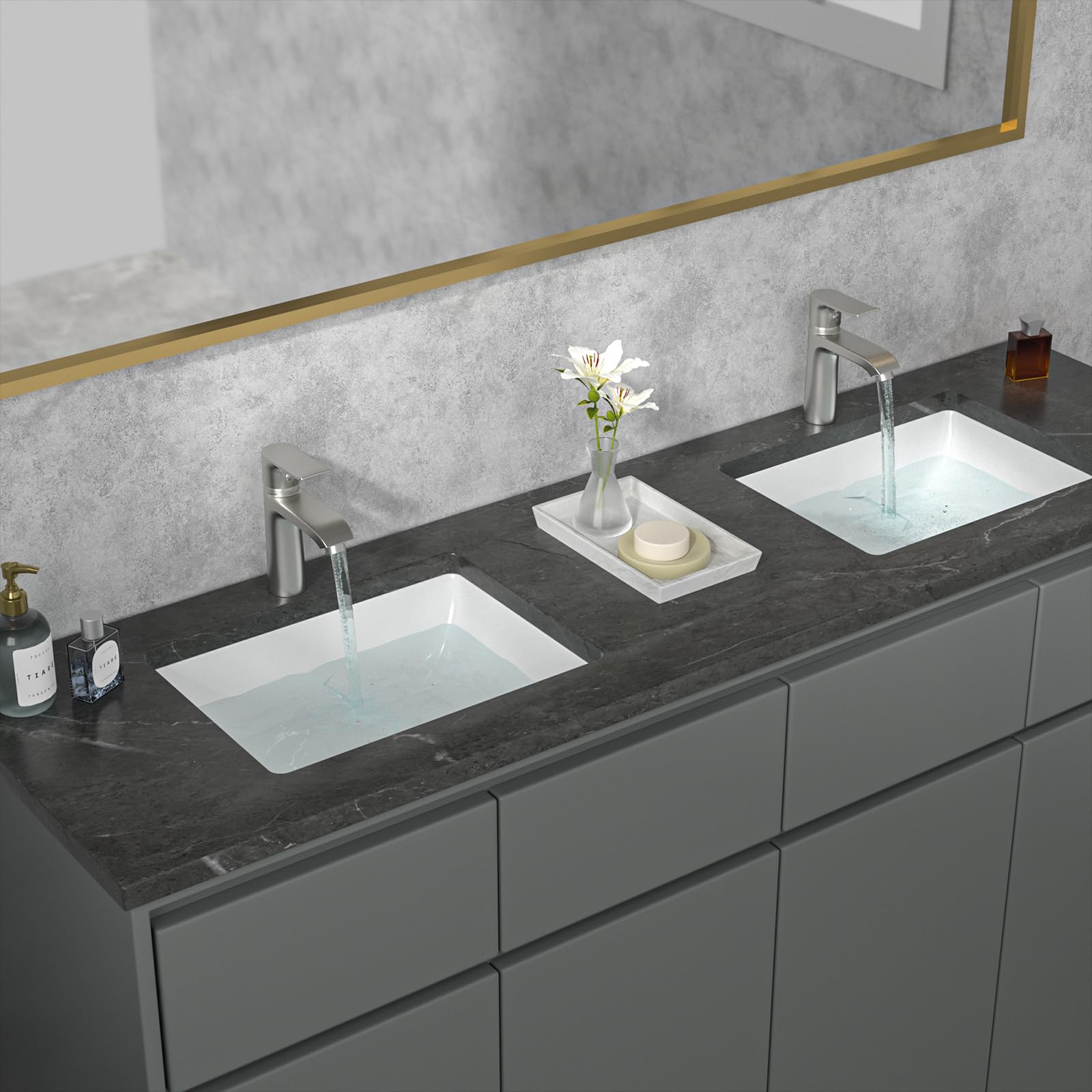 Sarlai 18'' x 14'' White Ceramic Undermount Rectangular Bathroom Sink