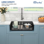 Sarlai 32'' x 19'' Granite Composite Single Bowl Workstation Kitchen Sink