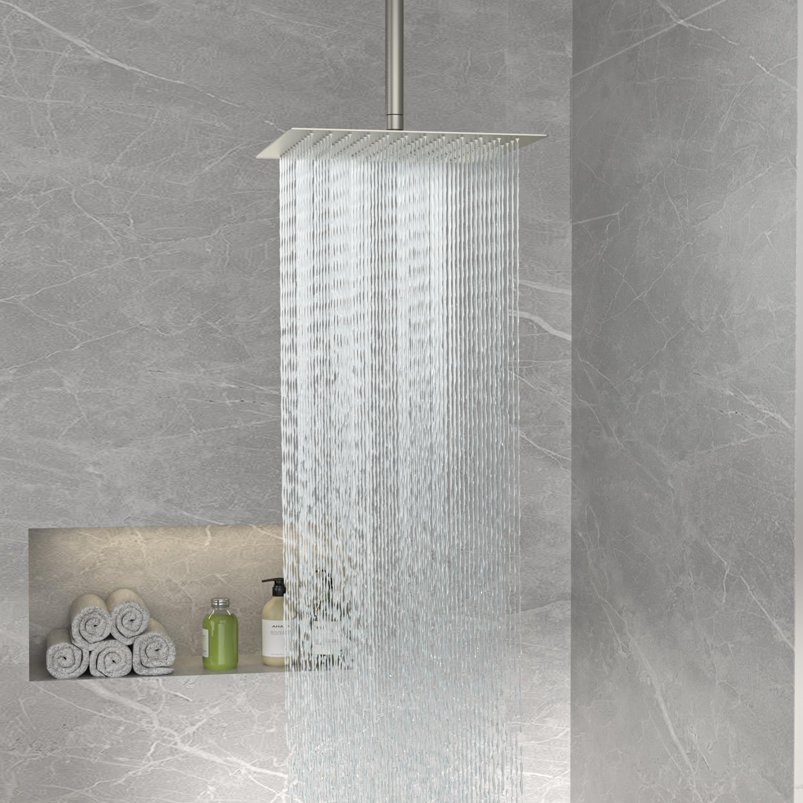 Sarlai 16'' Rain Adjustable Stainless Steel Shower Head