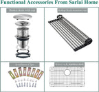 Sarlai 13in Undermount Single Bowl Stainless Steel Bar Sink