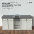 Sarlai 15''x 20'' Stainless Steel Drop-in Single Bowl Bar Sink
