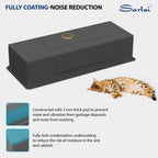 Sarlai 45'' Gold NANO-Tech Undermount Workstation Kitchen Sink, 16 Gauge Stainless Steel Round Corner Single Bowl Basin