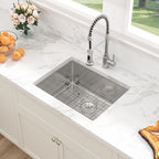 Sarlai 23'' x 18'' Stainless Steel Undermount Single Bowl Kitchen Sink