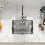Sarlai 15in Topmount Single Bowl Stainless Steel Bar Sink