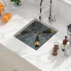 Sarlai 15''x17'' Stainless Steel Undermount Single Bowl Prep Bar Sink