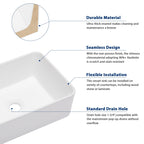 Sarlai 16'' x 12'' Ceramic Rectangular Drop-in Bathroom Vessel Sink