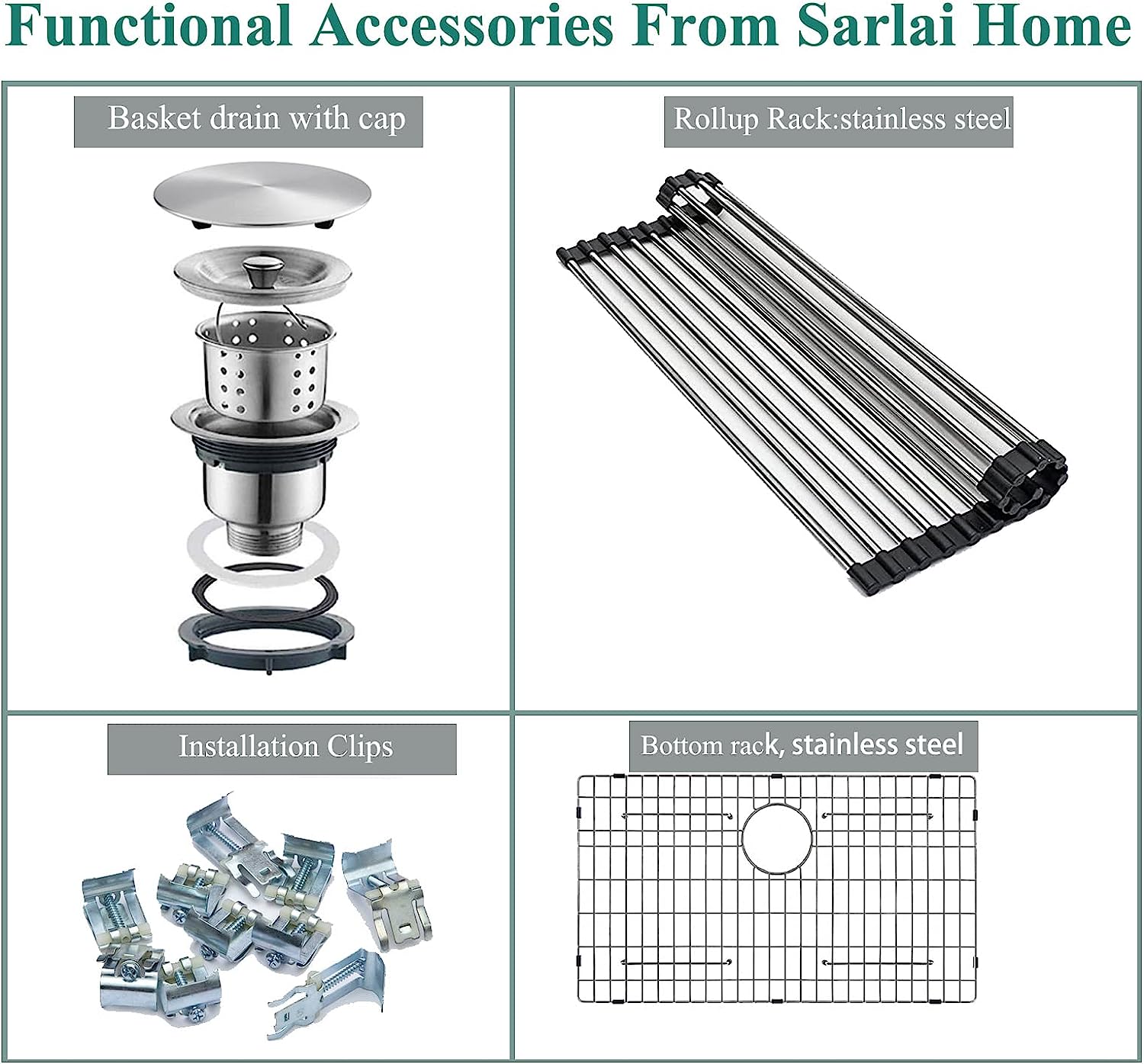 Sarlai 30'' x 22'' Stainless Steel Single Bowl Drop-In Kitchen Sink