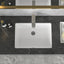 Sarlai 20in Undermount Pure White Porcelain Ceramic Lavatory Vanity Vessel Sink