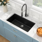 Sarlai 32'' x 19'' Granite Composite Single Bowl Workstation Kitchen Sink
