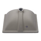 Sarlai 18.5''Rectangular White Ceramic Undermount Bathroom Sink