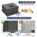 Sarlai 22'' Drop-In Laundry & Utility Kitchen Sink - 16 Gauge T304 Stainless Steel 22'' x 22'' x 12''