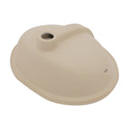 Sarlai 19''x16''Oval Undermount Bathroom Sink White Ceramic Sink With Overflow