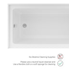Sarlai 60'' x 32'' Acrylic Rectangular Apron Front Alcove Soaking Bathtub