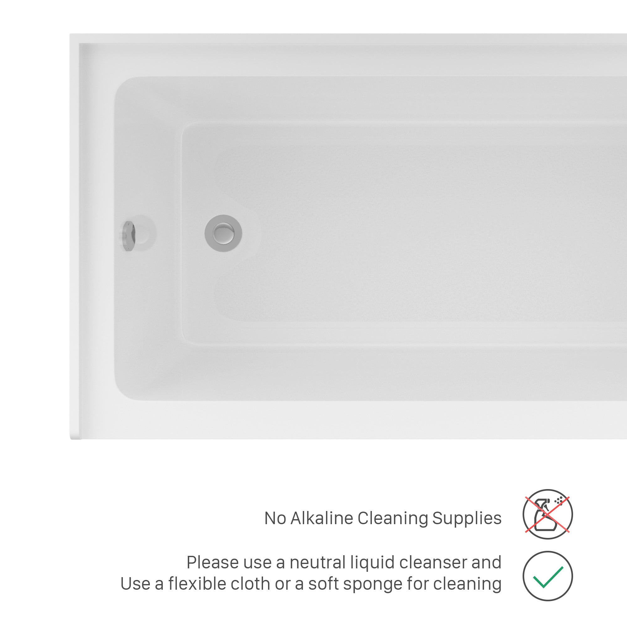 Sarlai 60'' x 32'' Acrylic Rectangular Apron Front Alcove Soaking Bathtub