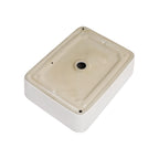 Sarlai 19'' x 15'' White Ceramic Rectangle Countertop Vessel Bathroom Sink