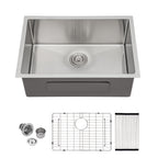 Sarlai 28'' Undermount Stainless Steel Single Bowl Kitchen Sink