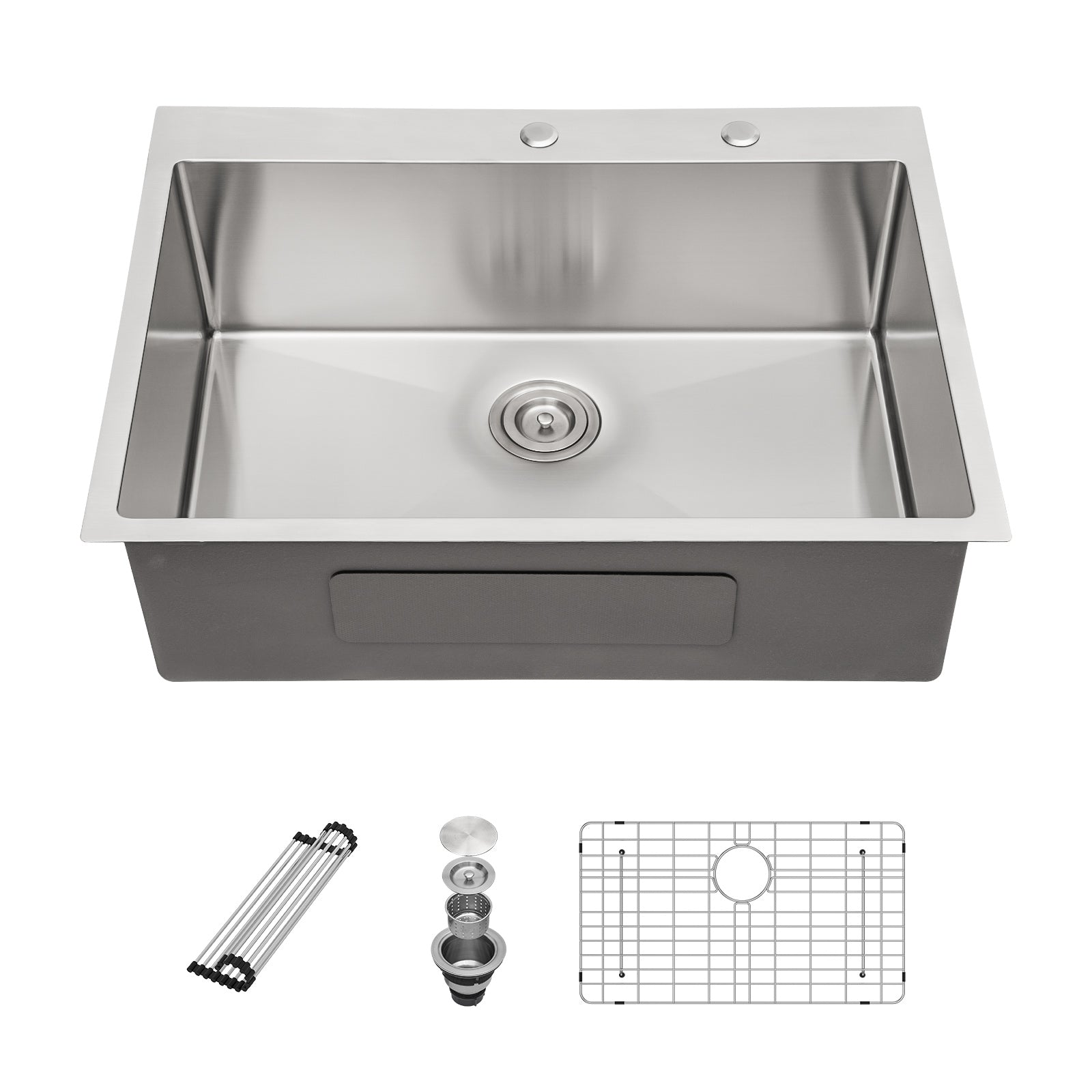 Sarlai 30'' x 22'' Stainless Steel Single Bowl Drop-In Kitchen Sink