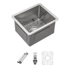 Sarlai Undermount Single Bowl Stainless Steel Bar Sink