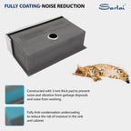 Sarlai 36in Stainless Steel Single Bowl Undermount Apron Front Workstation Farmhouse Sink