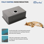 Sarlai 27 inch Durable 16 Gauge Stainless Steel Single Bowl Ledge Workstation  Undermount Kitchen Sink with Accessories