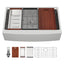 Sarlai 36in Stainless Steel Single Bowl Undermount Apron Front Workstation Farmhouse Sink