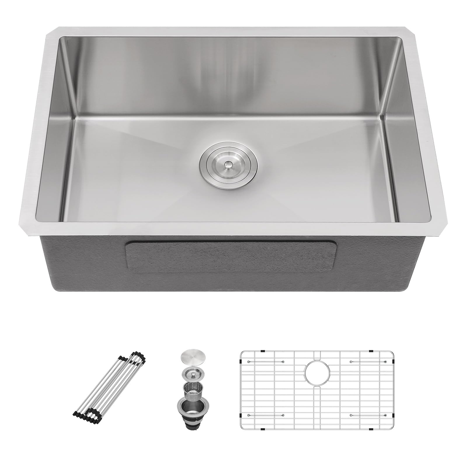 Sarlai 27'' x 18'' Stainless Steel Single Bowl Undermount Kitchen Sink